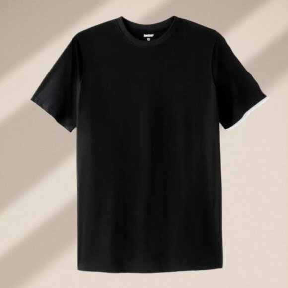 MEN'S (2-Pack) KingSize Men's Big & Tall Cotton Crewneck Shirts Mens Size 2XLT - Picture 2 of 3